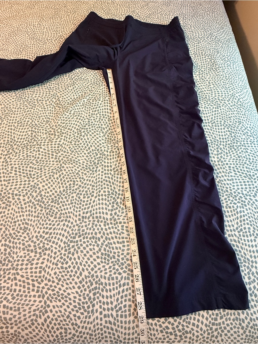 Athleta | Navy Wide-Leg Track Pants - Picture 7 of 10